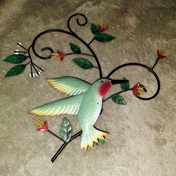 Set of 3 hummingbird metal signs - Picture 4 of 4